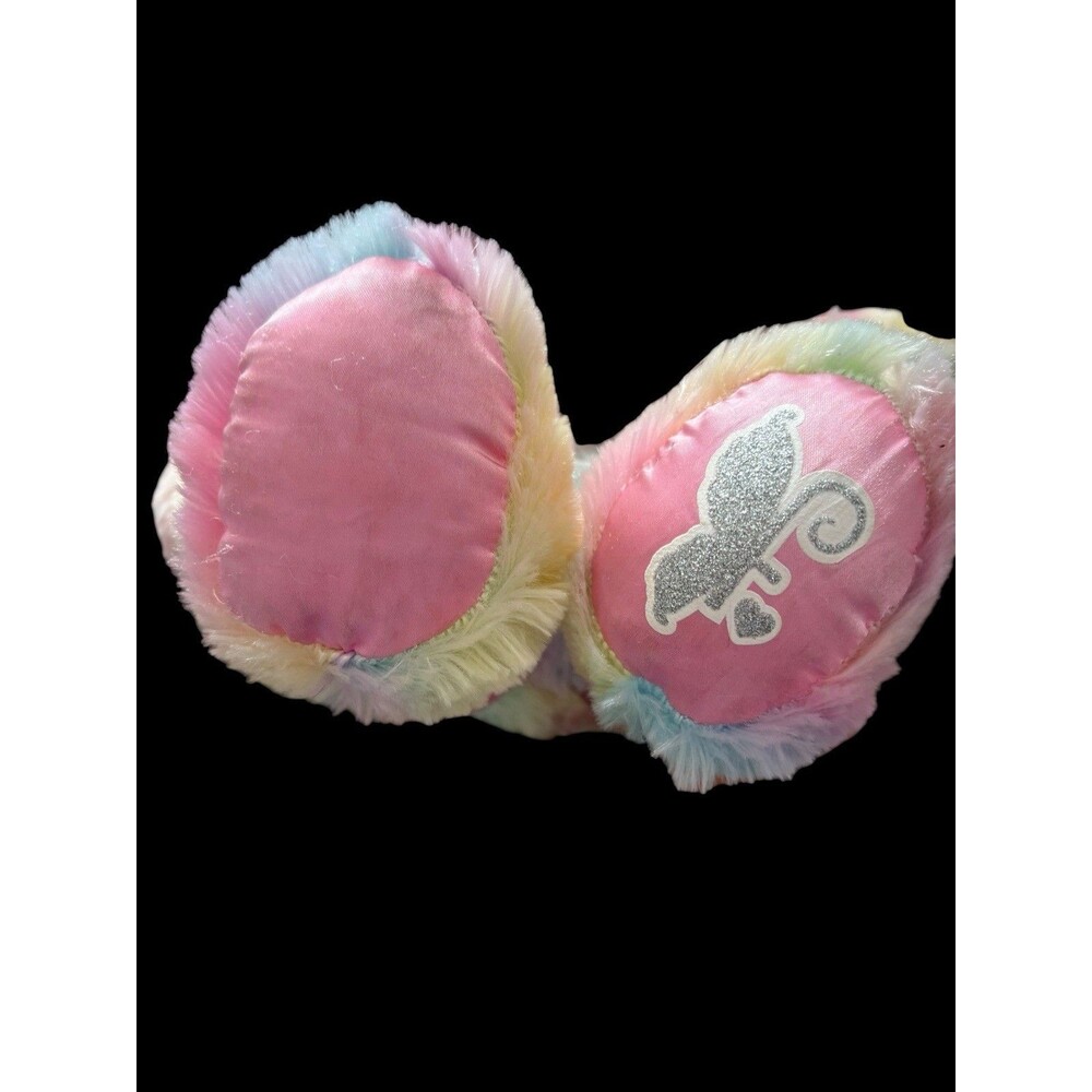 Build a Bear Rainbow Dreams Bear Pastel Plush 16" Wing Fairy Stuffed Animal Soft - Picture 5 of 9
